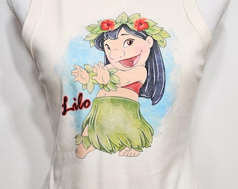 Lilo and Stitch shirt, stitch crop top, Lilo crop tank, Ohana, tank top, baby tee, hula, Hawaii,stitch sweatshirt, hoodie, crop tank,