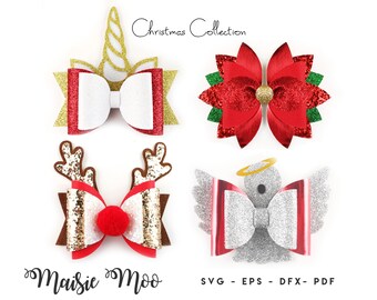Download Christmas Bow Svg Etsy SVG Cut Files