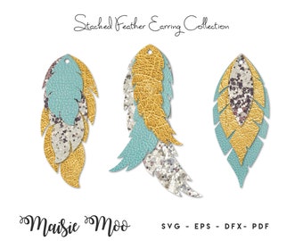 Download Layered Earring Svg Etsy