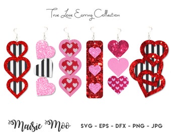 Download Heart Earring Svg Etsy