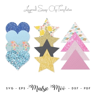 Snap Clip SVG , Snapclip Template, Valentine Hearts Bow Template, Clippie Cover, Hair Clip Svg Cricut Cut Files, Silhouette Cut Files,