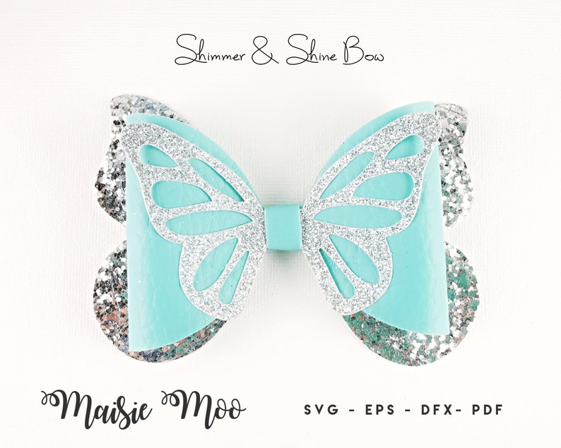 Butterfly Bow Template | Butterfly Bow SVG | Cricut Bow PDF, 