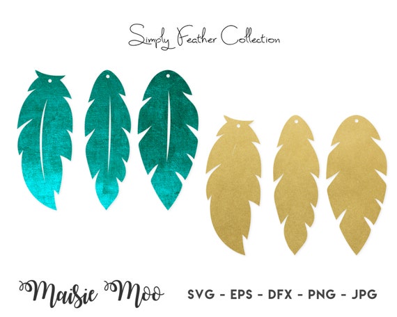 Download Feather Earring Templates Feather Earring Svg Cricut Etsy SVG, PNG, EPS, DXF File