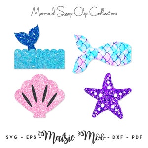 Sirène Snap Clip SVG, modèle, noeud SVG, noeud centre clippie couverture, fichiers Svg de barrette à cheveux pour fichiers de coupe Cricut, fichiers de coupe Silhouette,