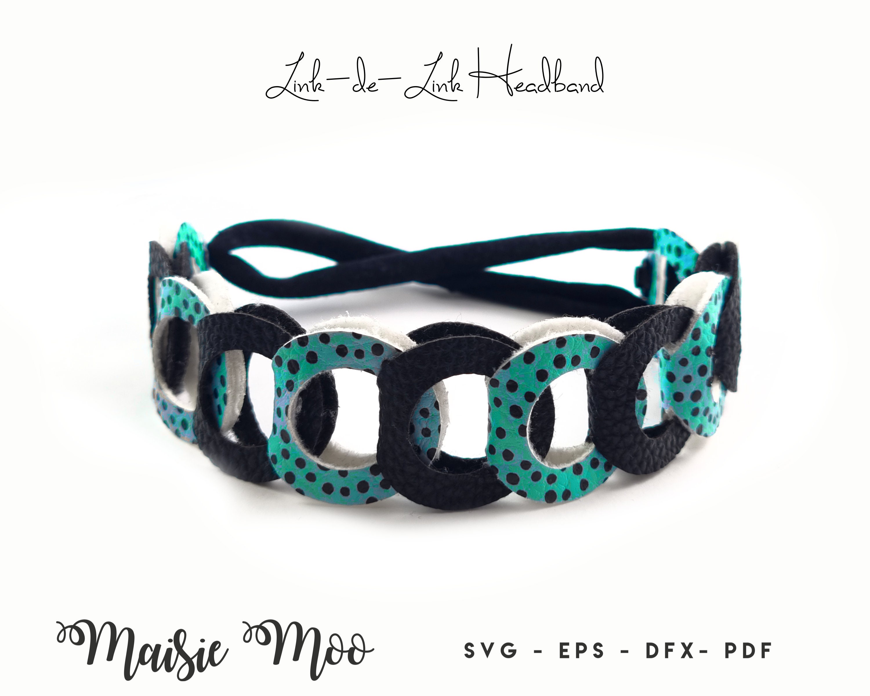 Link De Link Circles SVG Template Bracelet SVG | Faux Leather Cuff ...