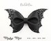 Bat Pinch Bow SVG | Halloween Bow Template | Bestseller Bat Hair Bow SVG | Popular Gothic Bat Wings SVG 