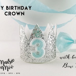 Birthday Bow SVG, Birthday Crown Birthday Ribbon, Wand, Bow Tie, Birthday Age Number Bow SVG, 1st 2nd 3rd PDF, Hair Bow Template, Maisie Moo image 8