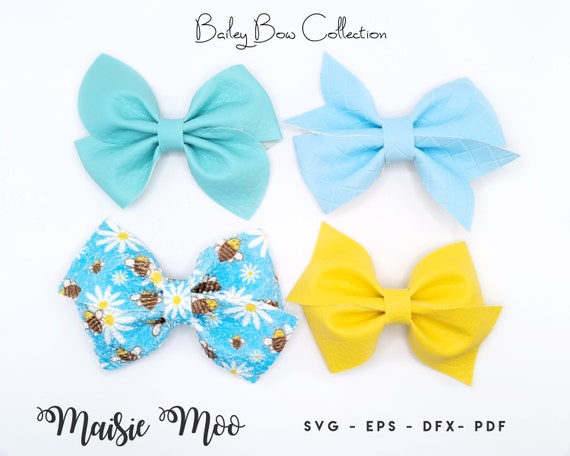 Bow SVG Pinch Bow Template SVG Bow PDF Twisted Hair Bow | Etsy