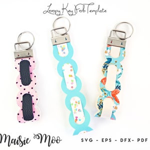 Download Key Fob Svg Keychain Wrist Fob Tempate Faux Leather Fob Etsy