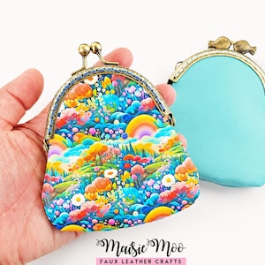Coin Purse Pattern, Kiss Clasp SVG and PDF Template for 8.5cm Round Frame