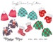 Christmas Earring SVG | Faux Leather Ugly Sweater Earring Templates | Mitten Stocking Socks Cricut Earring SVG | 