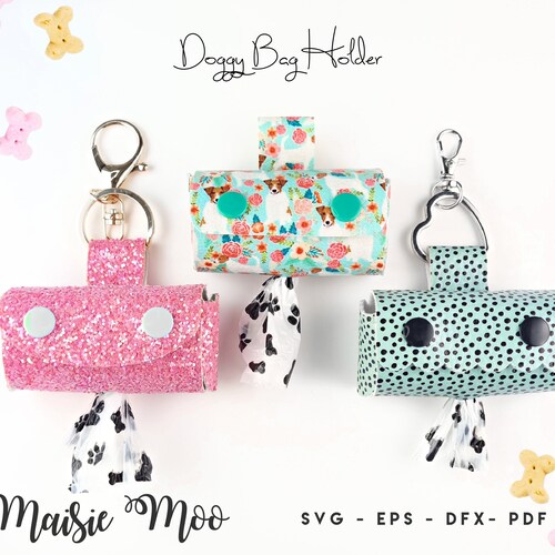 Dog Poop Bag Cover SVG Faux Leather Poop Roll Dispenser Etsy