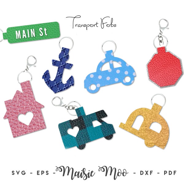 Leather Key Chain - Etsy