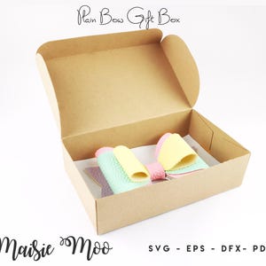 Bow Box Bundle SVG, Bow Display Box Template, Hair Bow Gift Box DXF, Gift Box PDF, Cricut Box svg silhouette cut files, Maisie Moo