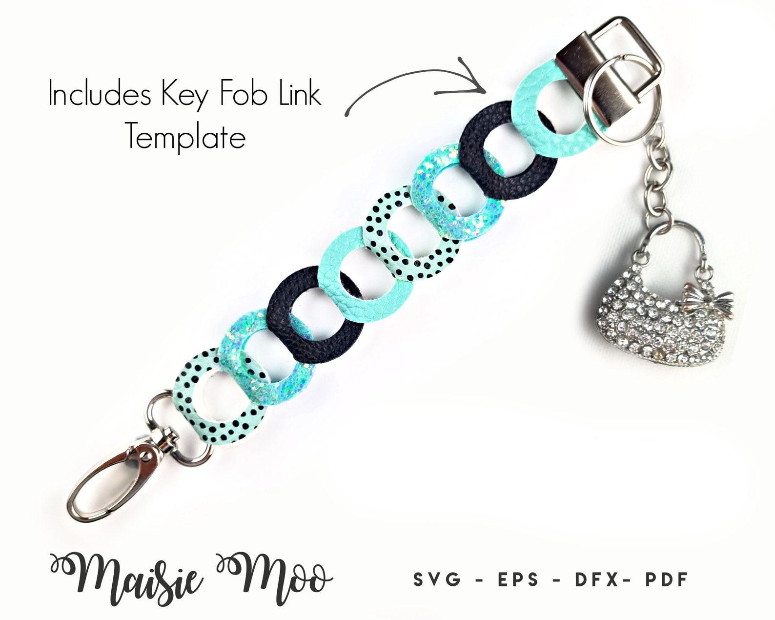 Link De Link Circles SVG Template Bracelet SVG | Faux Leather Cuff ...