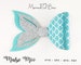 Mermaid Tail Bow Template SVG, Bow SVG, Felt Bow PDF, Shell Bow, Svg files for Cricut Cut Files, Silhouette Cut Files, 