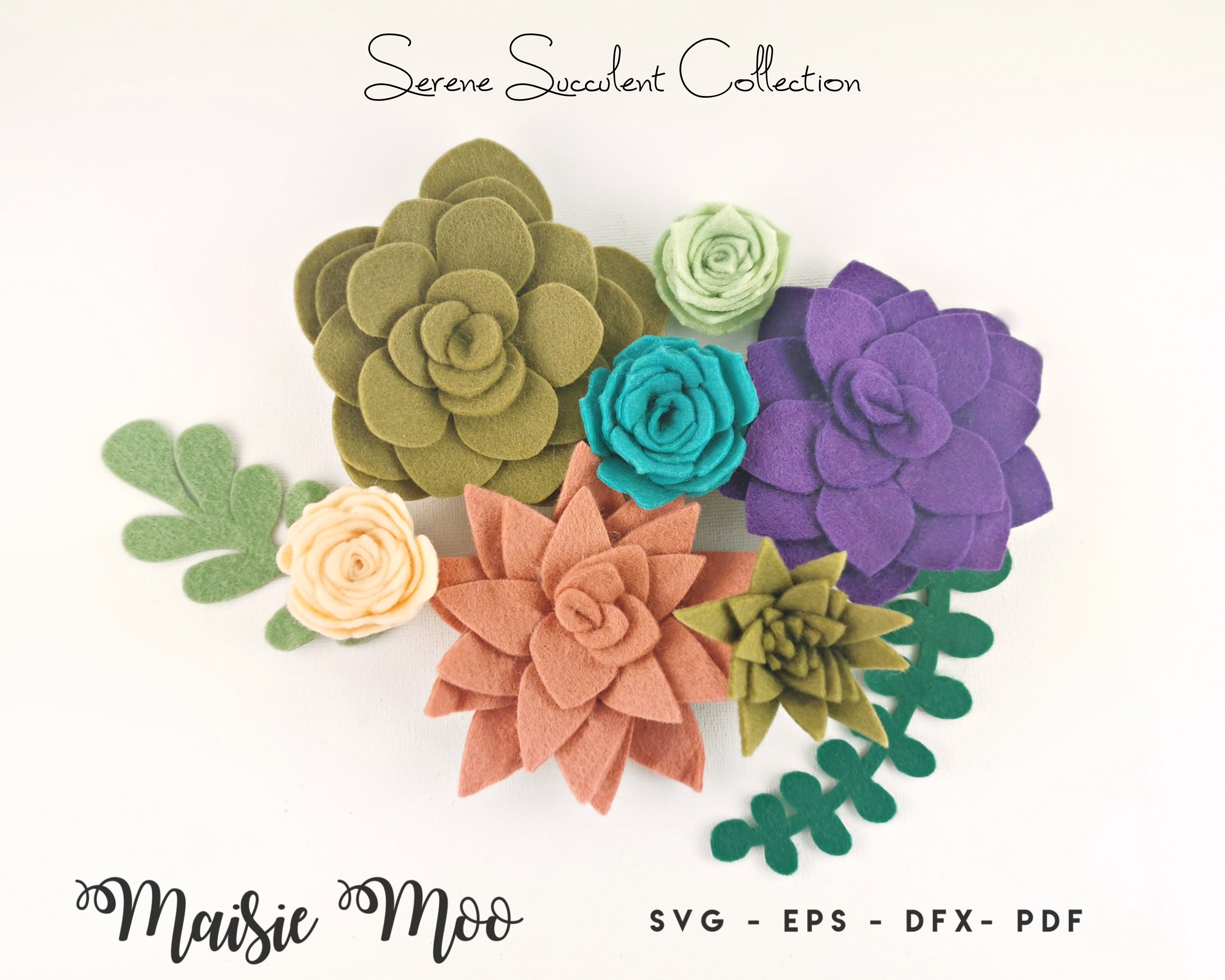 Felt Succulents: Easy to Make and Won't Die On You! - Jennifer Maker