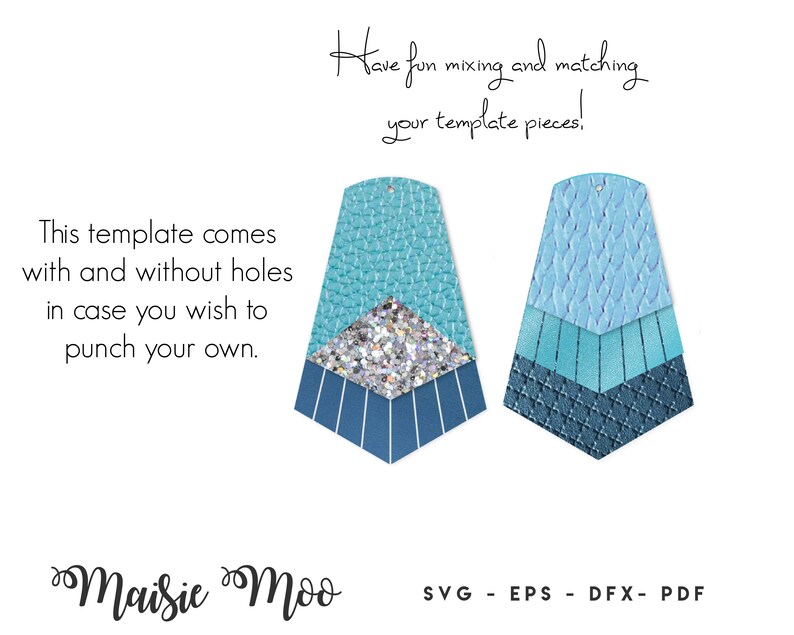 Download Chevron Earring Svg Layered Svg Cut File