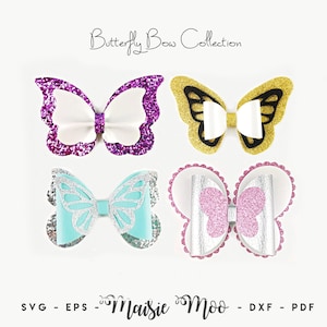 Schmetterling Bogen Vorlage SVG, Bogen Bundle SVG, Bogen Bundle SVG, Schmetterling SVG-Dateien für Cricut Cut Files, Silhouette Cut Files, Maisie Moo