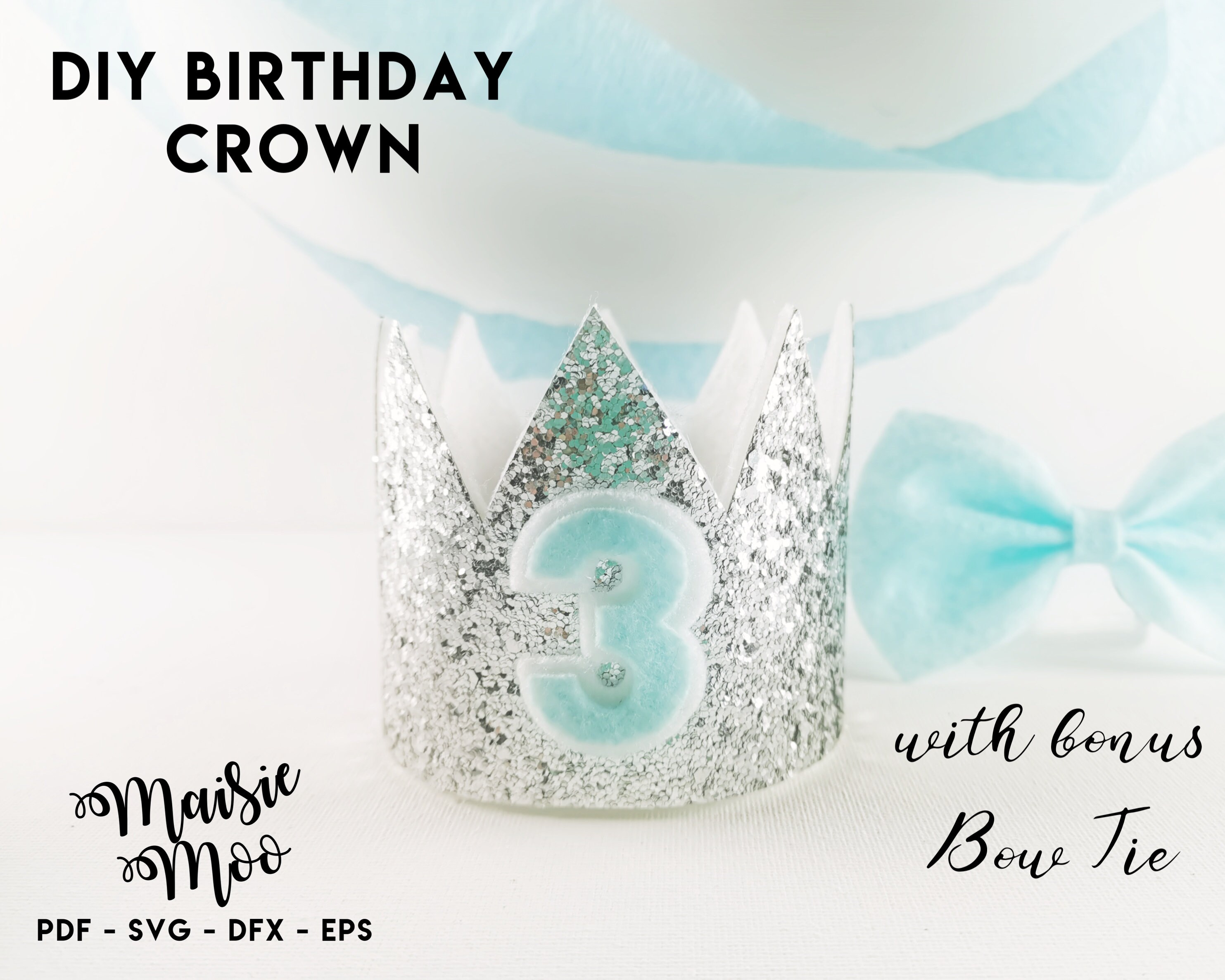 Download Crown Template Svg 3d Mini Crown Hair Clip Head Band Pdf Dxf Etsy