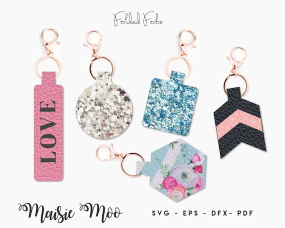 Download Key Fob SVG Keychain Bag Tag Fob Template Faux Leather Fob ...
