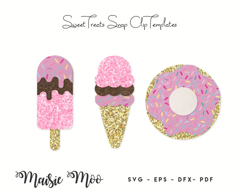 Download Sweet Treats Snap Clip SVG Snapclip Template Bow Center ...