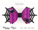 Spiderweb Bow Template SVG,  Halloween Spider Hair Bow SVG, Felt Bow PDF, Purple HairBow, Svg files for Cricut Cut Files, 