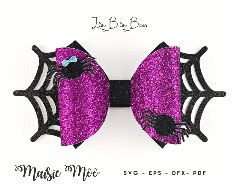 Halloween Bow Collection Bow Template SVG Bundle Black Bow Etsy