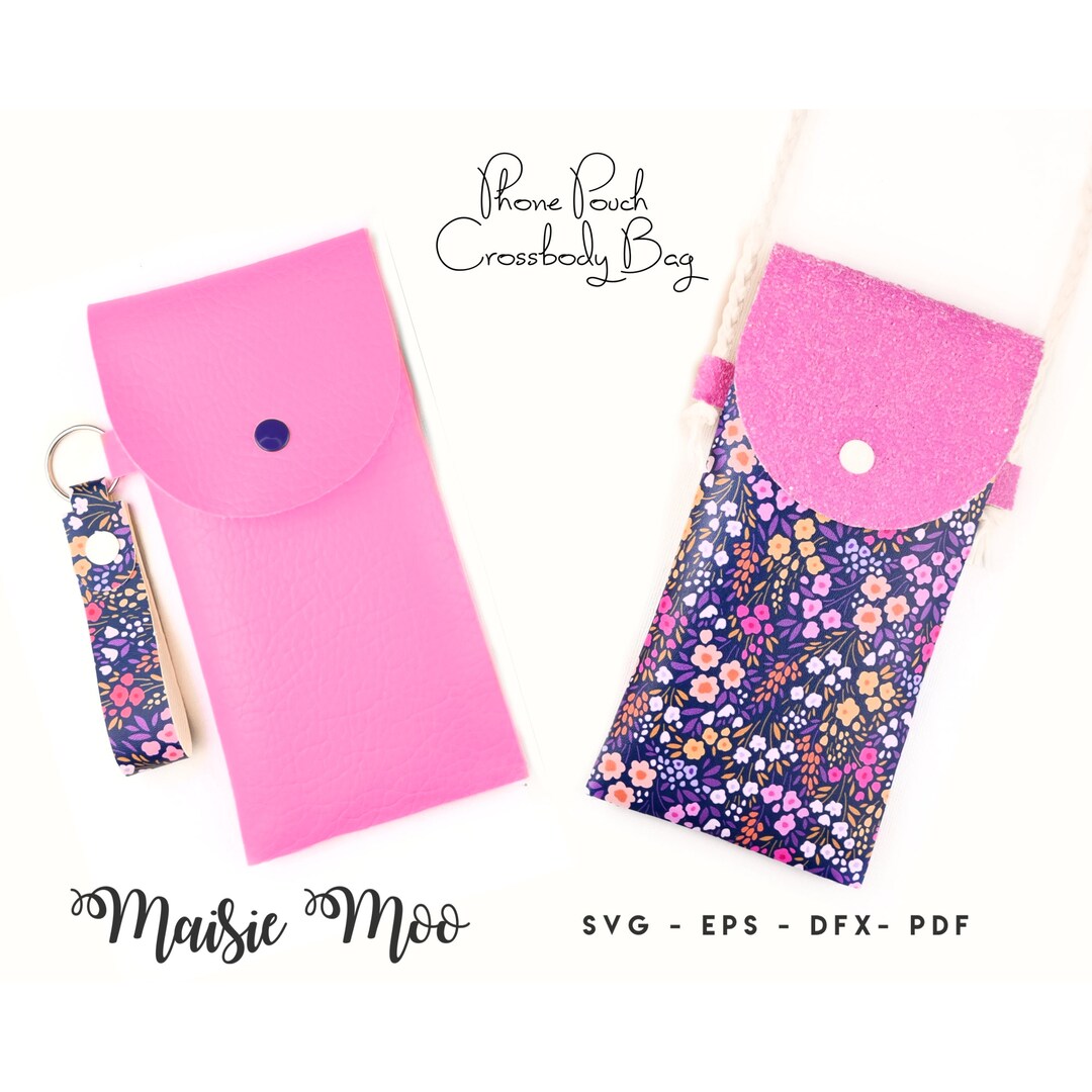 Phone Pouch SVG Mobile Bag Template Glasses Cell Crossbody Etsy