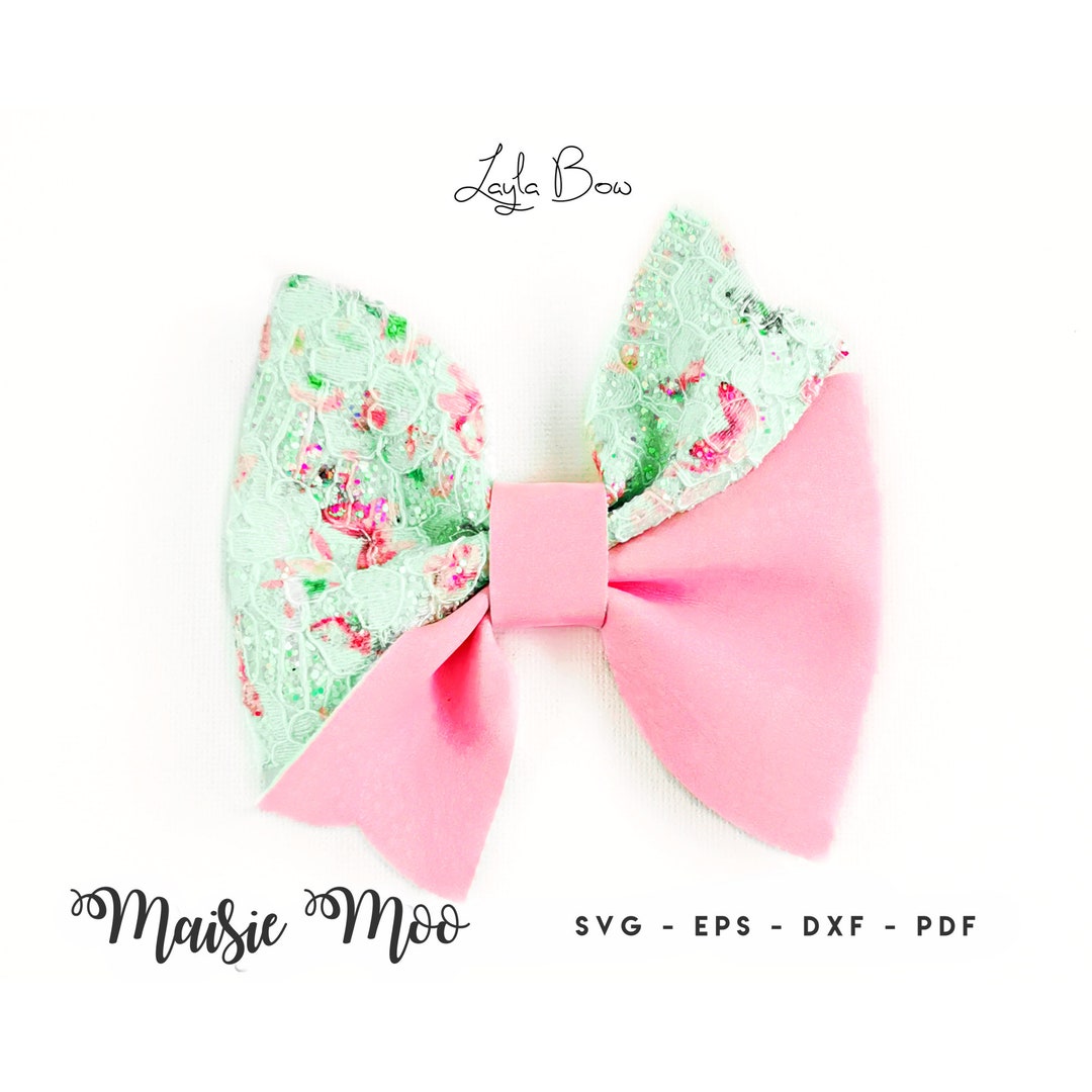 Bow SVG Pinch Bow Template SVG Bow PDF Twisted Hair Bow - Etsy