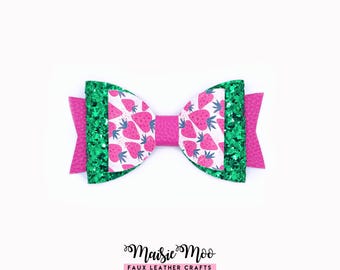 Classic Hair Bow SVG Template, Faux Leather Bow Pattern for Cricut, Beginner Friendly Bow, DIY Hair Bow PDF (Isla Bow)