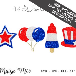 USA Bow SVG, Stars and Stripes, patriottisch, Independence Day cheerleader accessoire, 4 juli ambachtelijke bestanden afbeelding 4