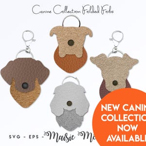 Folded Cute Animal Keychain SVG | Sloth Key Fob | Fox, Panda, Koala Bag ...