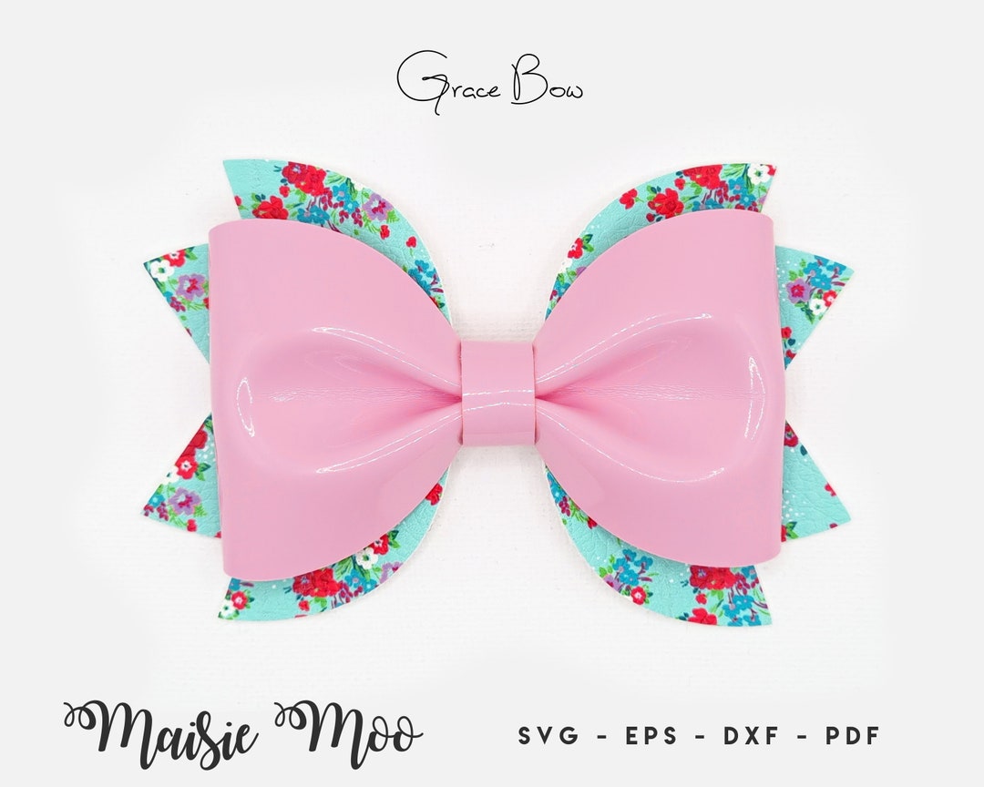 Luxe Hair Bow Template SVG Pinch Bow SVG Classic Bow PDF - Etsy New Zealand