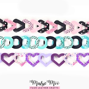 Leather Bracelet Pattern SVG | Faux Leather Link Template | Loop Strap, Cuff, Fob | Cricut Crafts