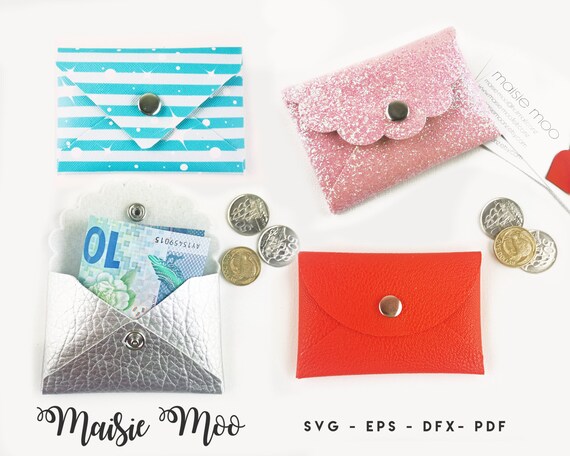 Download Coin Purse Svg Bundle Card Pouch Template Clutch Purse Faux Etsy