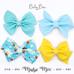 Bow SVG, Pinch Bow Template SVG, Bow PDF, Twisted Hair Bow Template, Bailey Bow Cricut Bow svg, Bow Template for Cricut, diy Bow Cut File