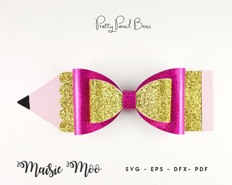 Pencil Bow Template Pencil Bow Template