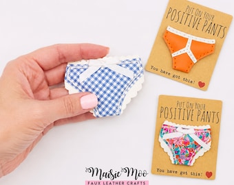 Positive Pants Pocket Hug SVG, Big Girl Pants Gift, Big Boy Pants Encouragement Gift, Faux Leather Keychain Pattern, Cricut Crafts
