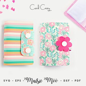 Card Holder SVG, Credit Card Cover, Multi Card Wallet SVG Pattern, Mini Photo Album, Card sleeve Template Sewing Pattern, Maisie Moo Design