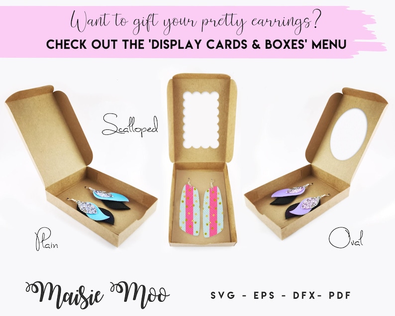 Boho Faux Leather Earring SVG Templates, Laser Cut Moroccan Designs by Maisie Moo image 5