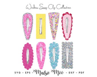 Modèle de clip de fenêtre SVG | Modèle de clip de fenêtre | Modèle de clip de fenêtre festonné | Couverture de clippie Maisie Moo en cuir végétalien