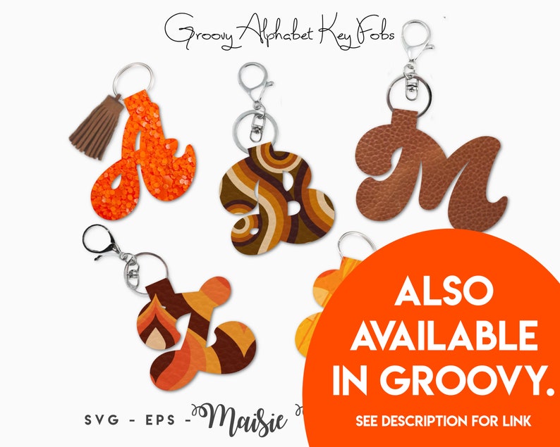 Alphabet Keychain SVG | Letter Bag Tag Fob Template | Faux Leather Keychain | Key Ring Cricut SVG Cut File | Cricut Bracelet Template