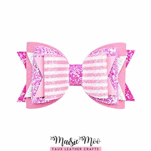 Hair Bow Template SVG, Hair Bow SVG, Hair Bow PDF, Digital Template, Hair Bow Template, Cricut cut file, Maisie Moo Design