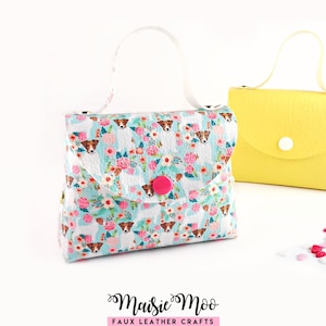 DIY Kunstleder Geldbörse Muster, Cricut Mini Handtasche Vorlage, Bestseller Aroha Tasche