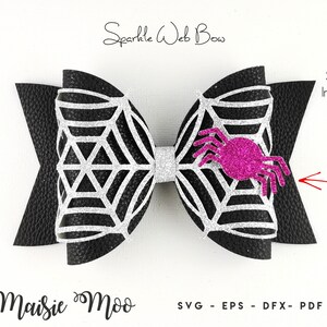 Halloween Bow SVG, Spiderweb Bow Template SVG, Lace Bow SVG, Bow Pattern pdf, Black Bow, files for Cricut Cut Files, Silhouette Cut Files,