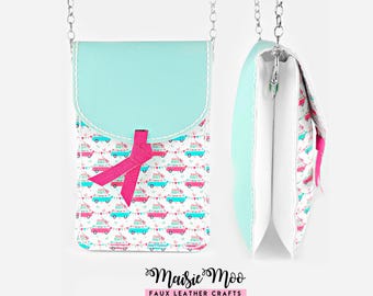 Phone Pouch Pattern SVG Template | Hand stitched Faux Leather Bag Crossbody Purse PDF Pattern | Handbag SVG |  Purse Template svg Alice