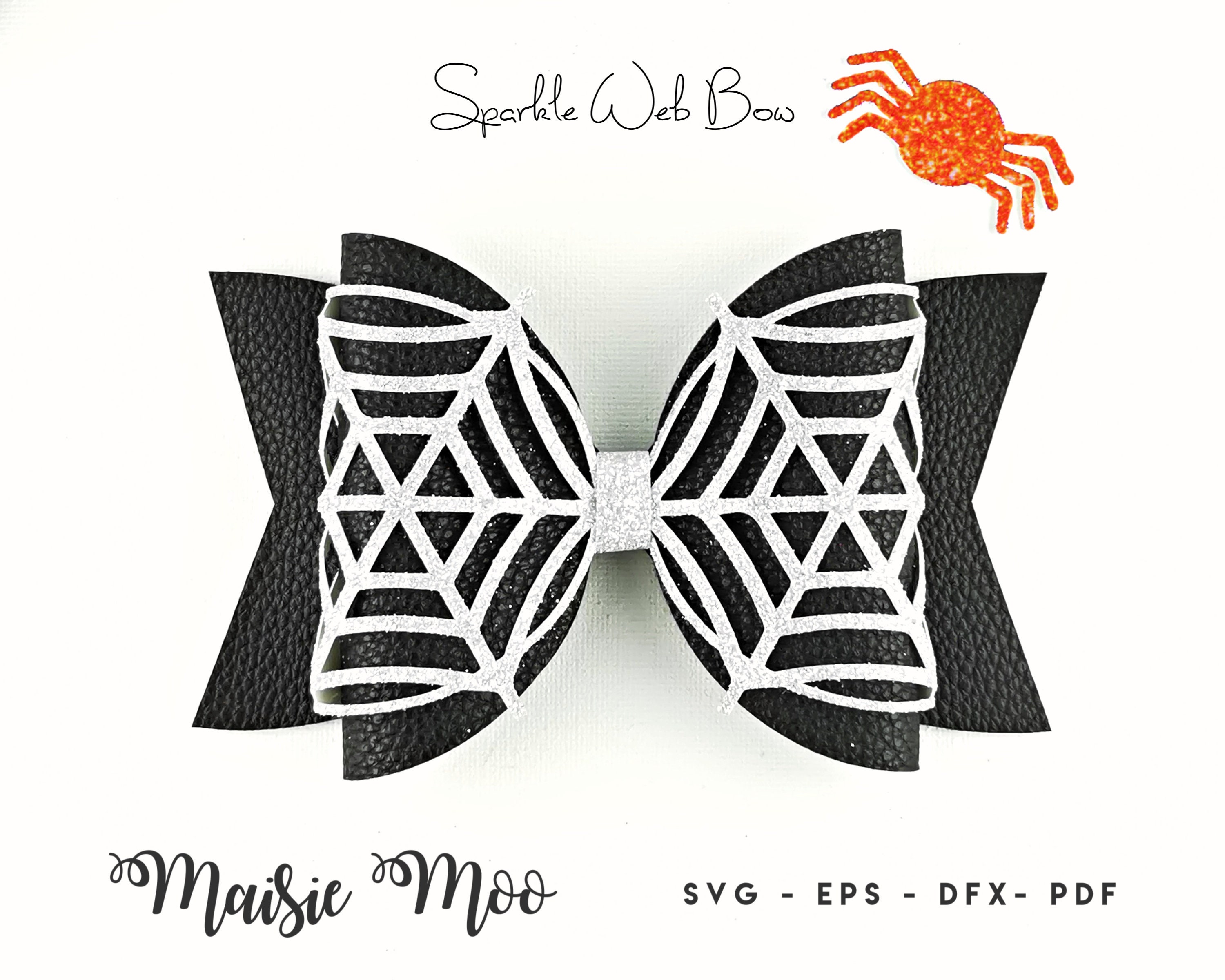 Halloween Bow Collection Bow Template SVG Bundle Black Bow - Etsy