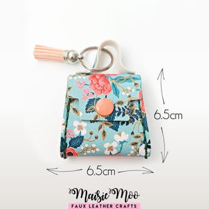 Purse Bag Charm Hand Sewing Pattern, Miniature Faux Leather Handbag Keychain SVG by Maisie Moo