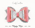 Hair Bow SVG | Bestseller Bow Template | Faux Leather Bow SVG | Classic Cricut Christmas Hair Bow PDF Maisie Moo Vegan leather